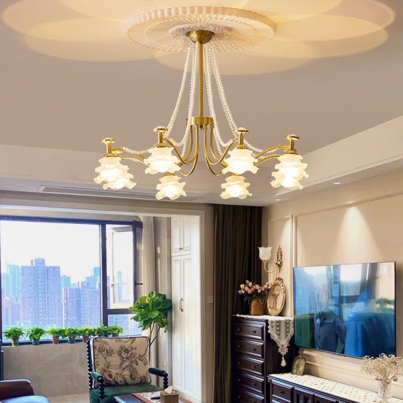 Amaris Rose Chandelier - Elegant Crystal Design with Dimmable Lighting