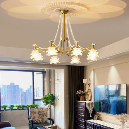 Amaris Rose Chandelier - Elegant Crystal Design with Dimmable Lighting