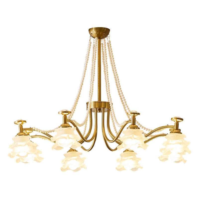 Amaris Rose Chandelier - Elegant Crystal Design with Dimmable Lighting