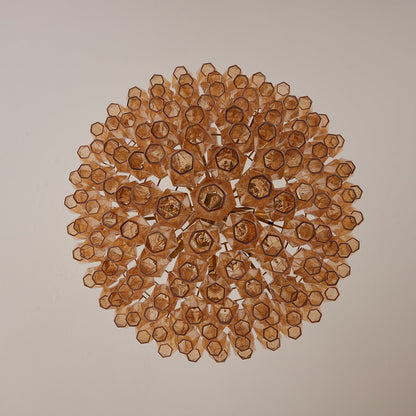 Amber Empire Chandelier - Elegant Design with Adjustable Height & LED