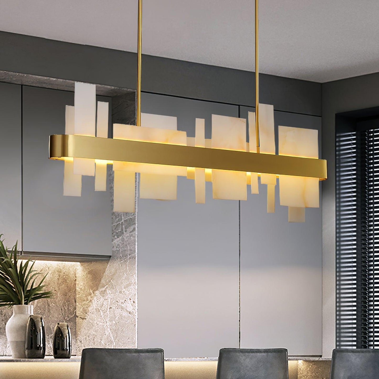 Amelie Chandelier - Elegant Crystal Design with Adjustable Height & LE