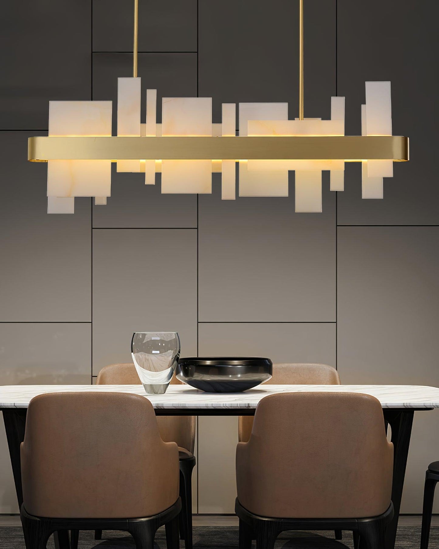 Amelie Chandelier - Elegant Crystal Design with Adjustable Height & LE