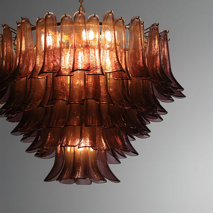 Amethyst Bloom Crystal Chandelier - Elegant Design & Adjustable Height
