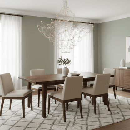 Amos Group Modern Chandelier - Adjustable Height, Energy Efficient Lig