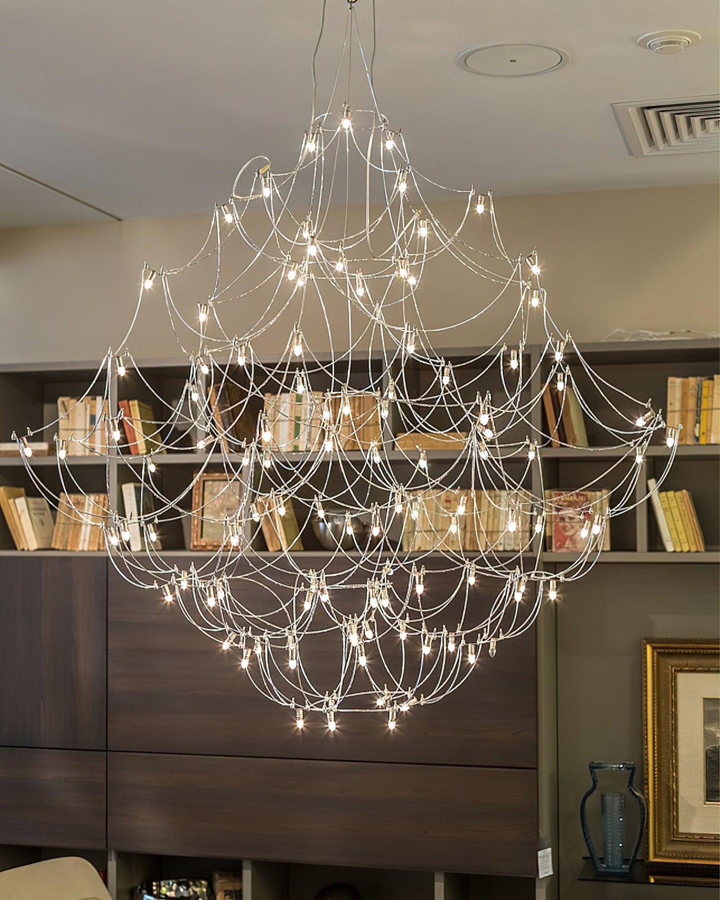 Amos Group Modern Chandelier - Adjustable Height, Energy Efficient Lig