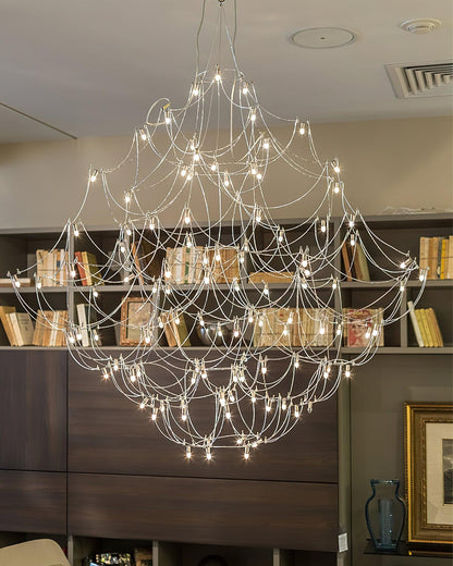 Amos Group Modern Chandelier - Adjustable Height, Energy Efficient Lig