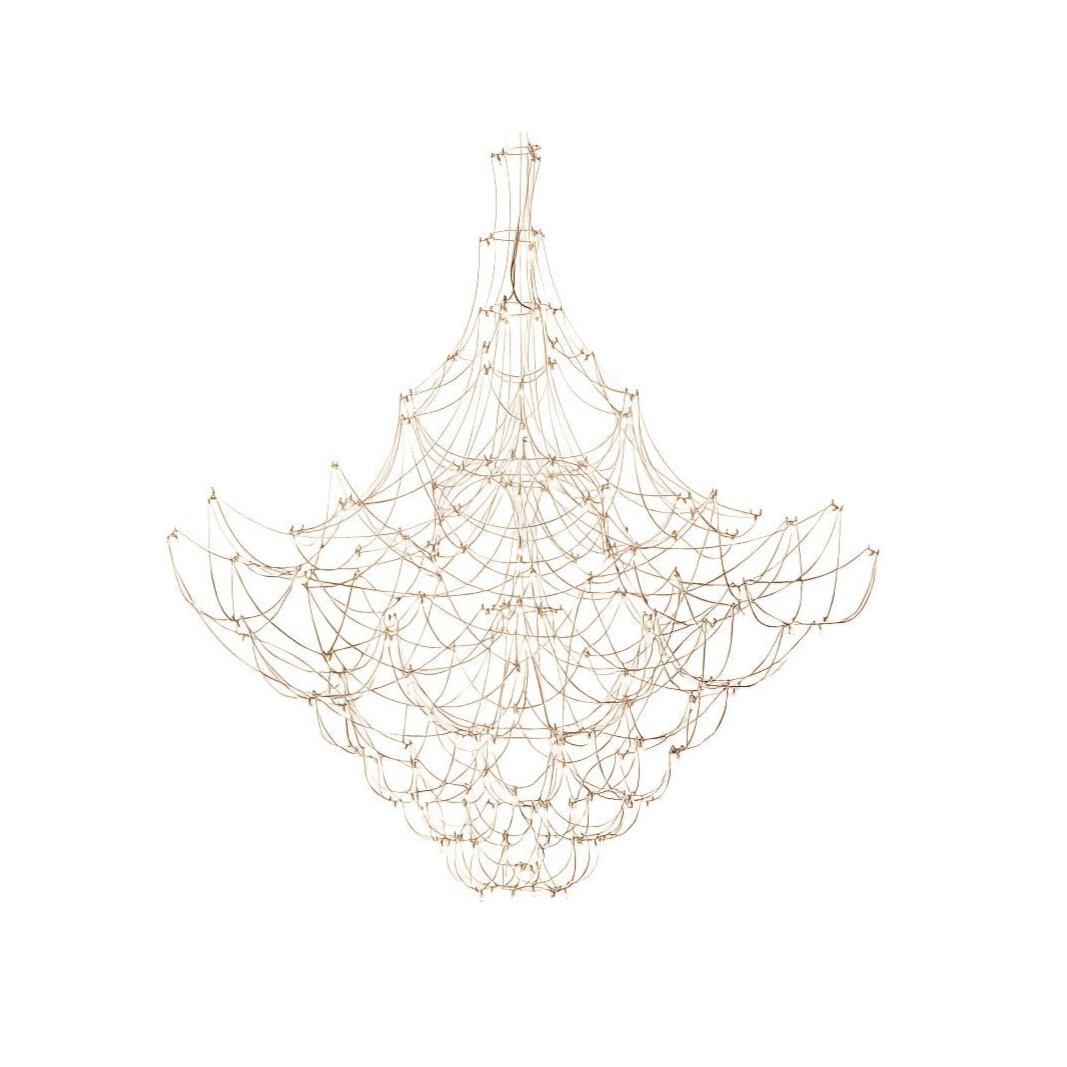Amos Group Modern Chandelier - Adjustable Height, Energy Efficient Lig