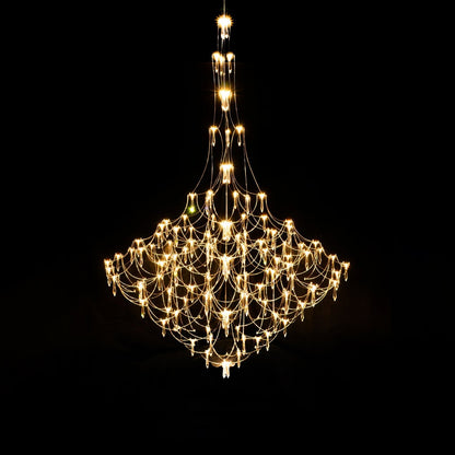 Amos Group Modern Chandelier - Adjustable Height, Energy Efficient Lig