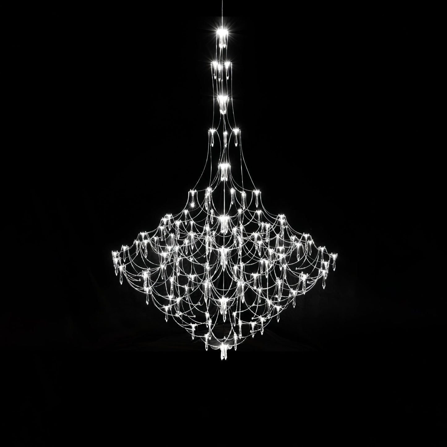 Amos Group Modern Chandelier - Adjustable Height, Energy Efficient Lig