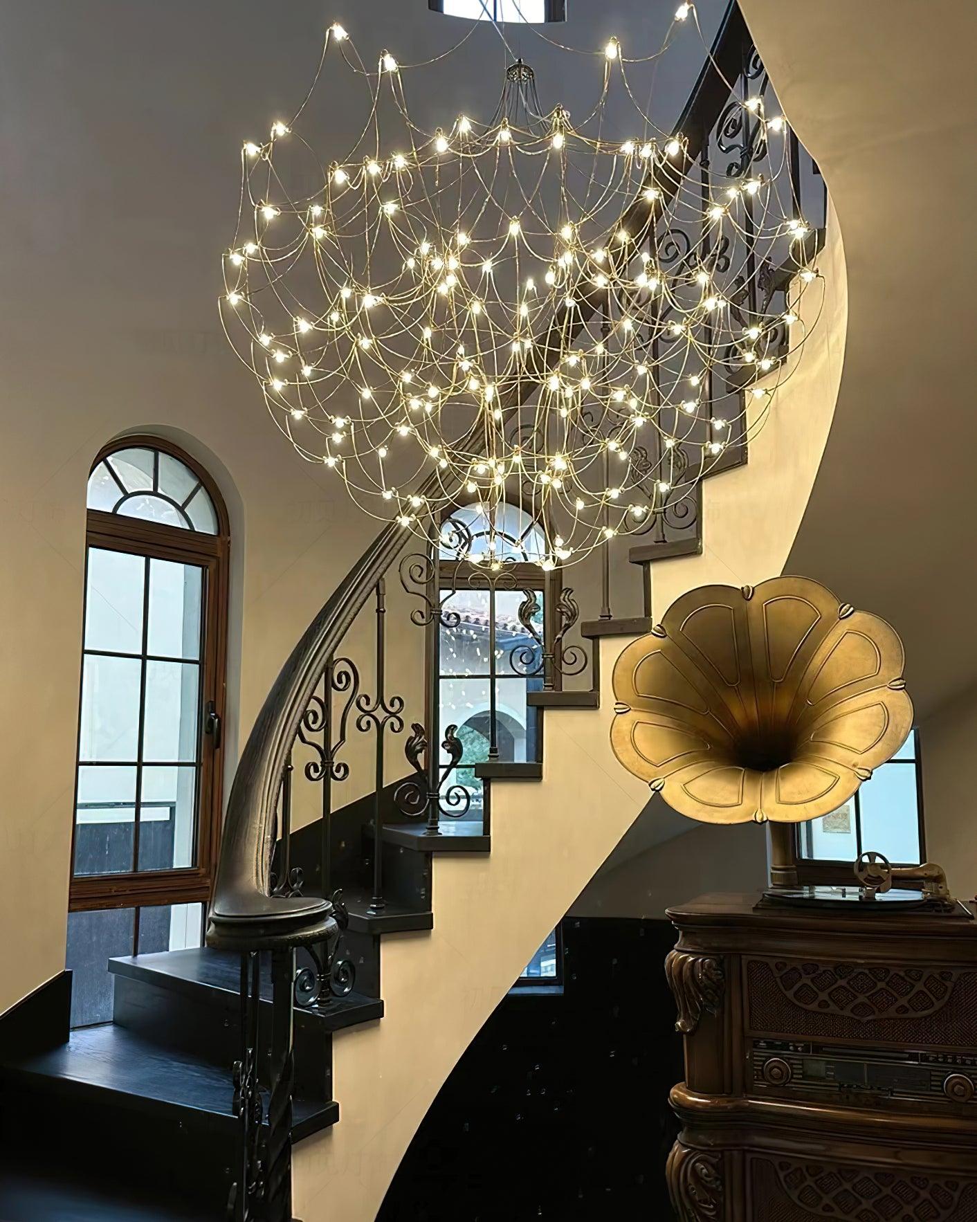Amos Group Modern Chandelier - Adjustable Height, Energy Efficient Lig