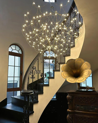 Amos Group Modern Chandelier - Adjustable Height, Energy Efficient Lig