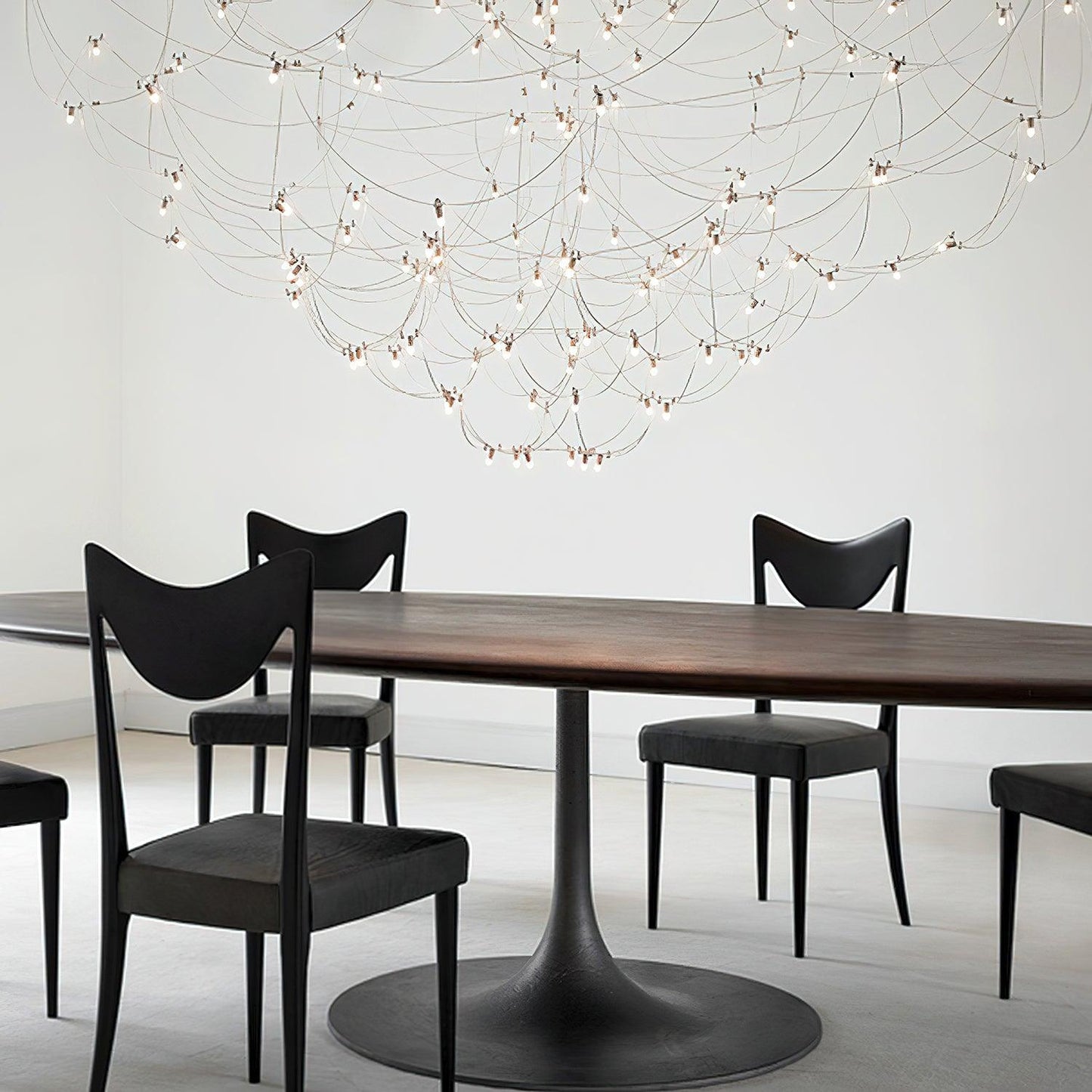Amos Group Modern Chandelier - Adjustable Height, Energy Efficient Lig