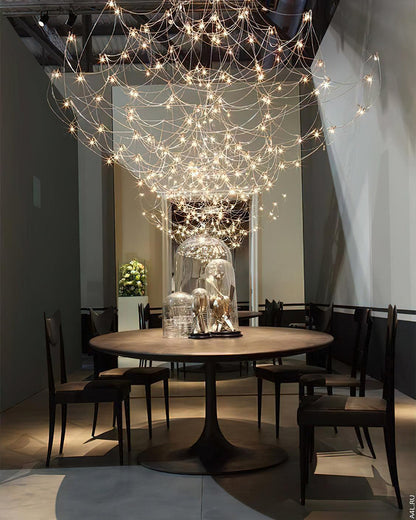 Amos Group Modern Chandelier - Adjustable Height, Energy Efficient Lig