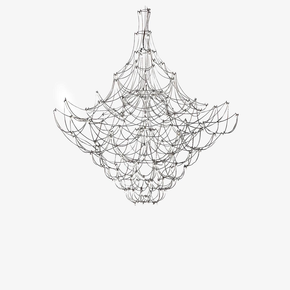 Amos Group Modern Chandelier - Adjustable Height, Energy Efficient Lig
