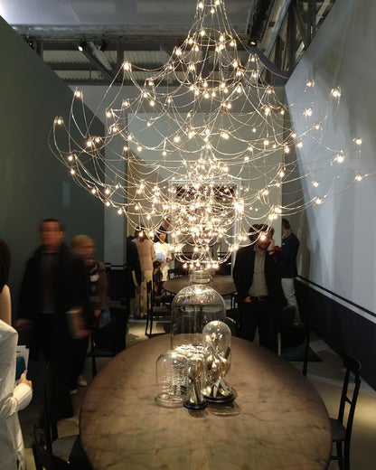 Amos Group Modern Chandelier - Adjustable Height, Energy Efficient Lig