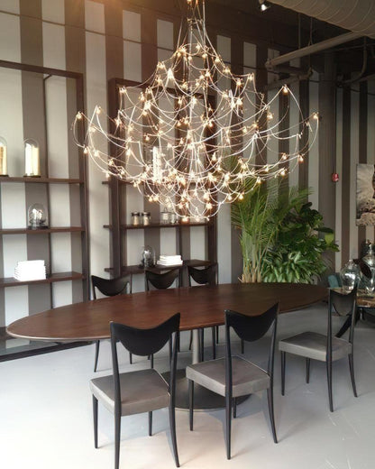Amos Group Modern Chandelier - Adjustable Height, Energy Efficient Lig