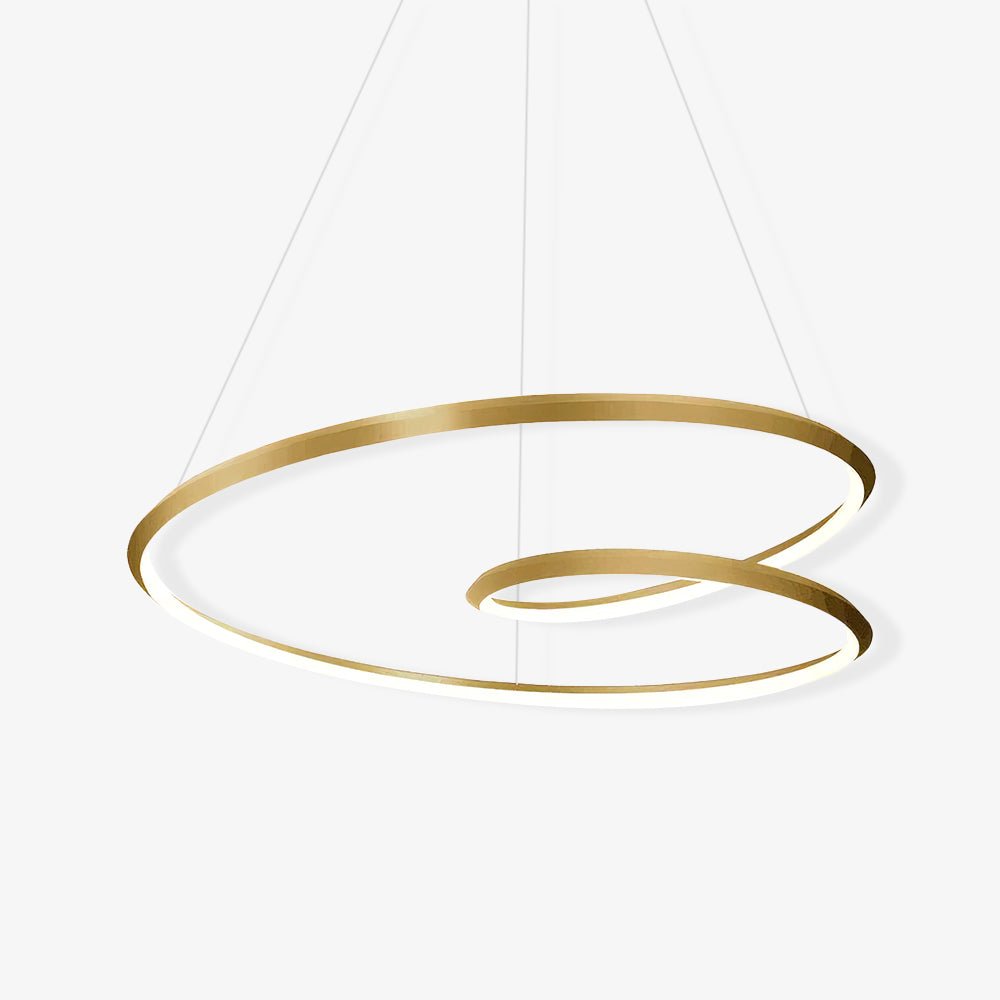 Elegant Ampersand Chandelier with Adjustable Height & LED Compatibilit