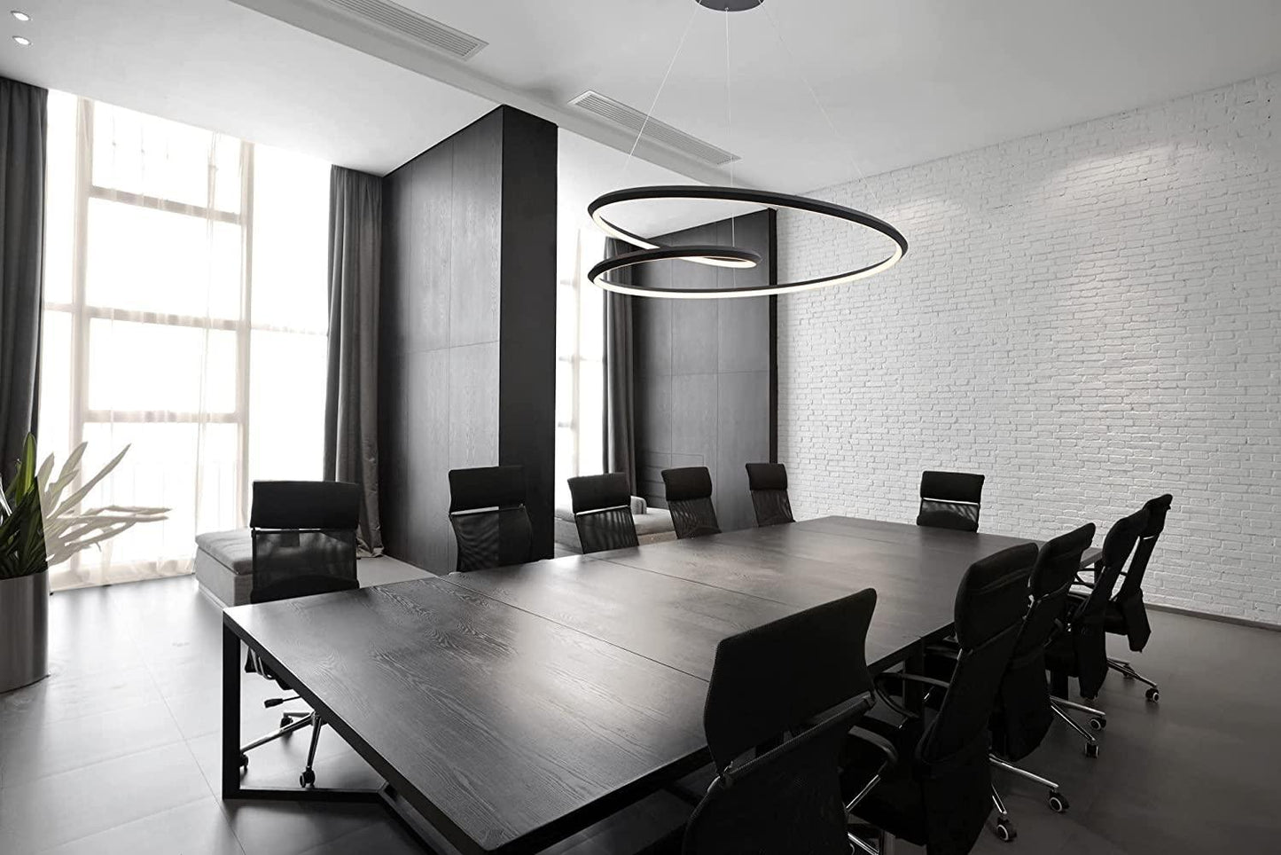 Elegant Ampersand Chandelier with Adjustable Height & LED Compatibilit