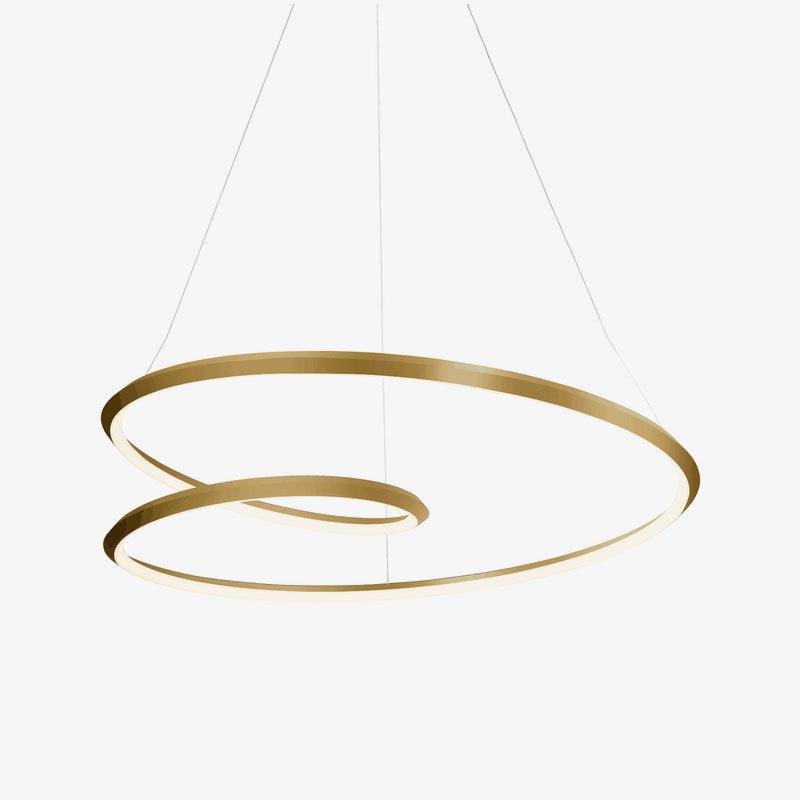 Elegant Ampersand Chandelier with Adjustable Height & LED Compatibilit