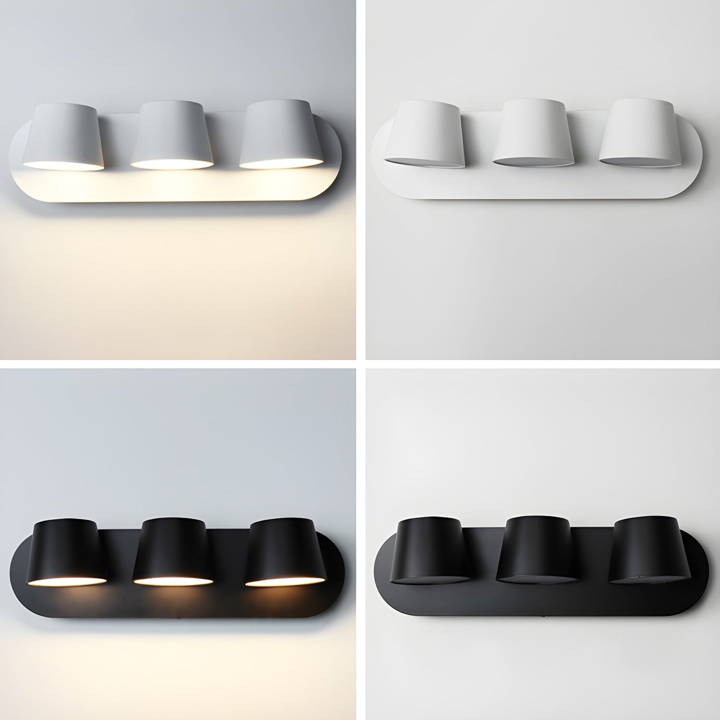 Angle Adjustable Plug-in Wall Lamp with Dimmable LED and Modern Design