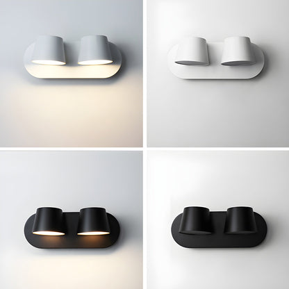 Angle Adjustable Plug-in Wall Lamp with Dimmable LED and Modern Design