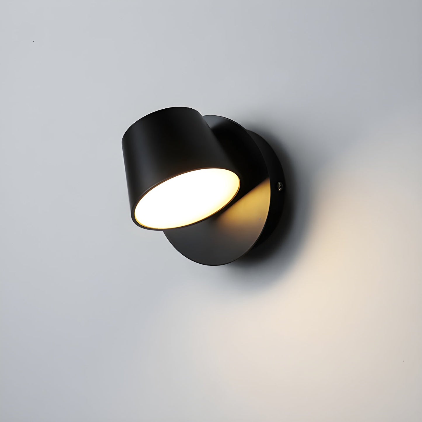 Angle Adjustable Plug-in Wall Lamp with Dimmable LED and Modern Design