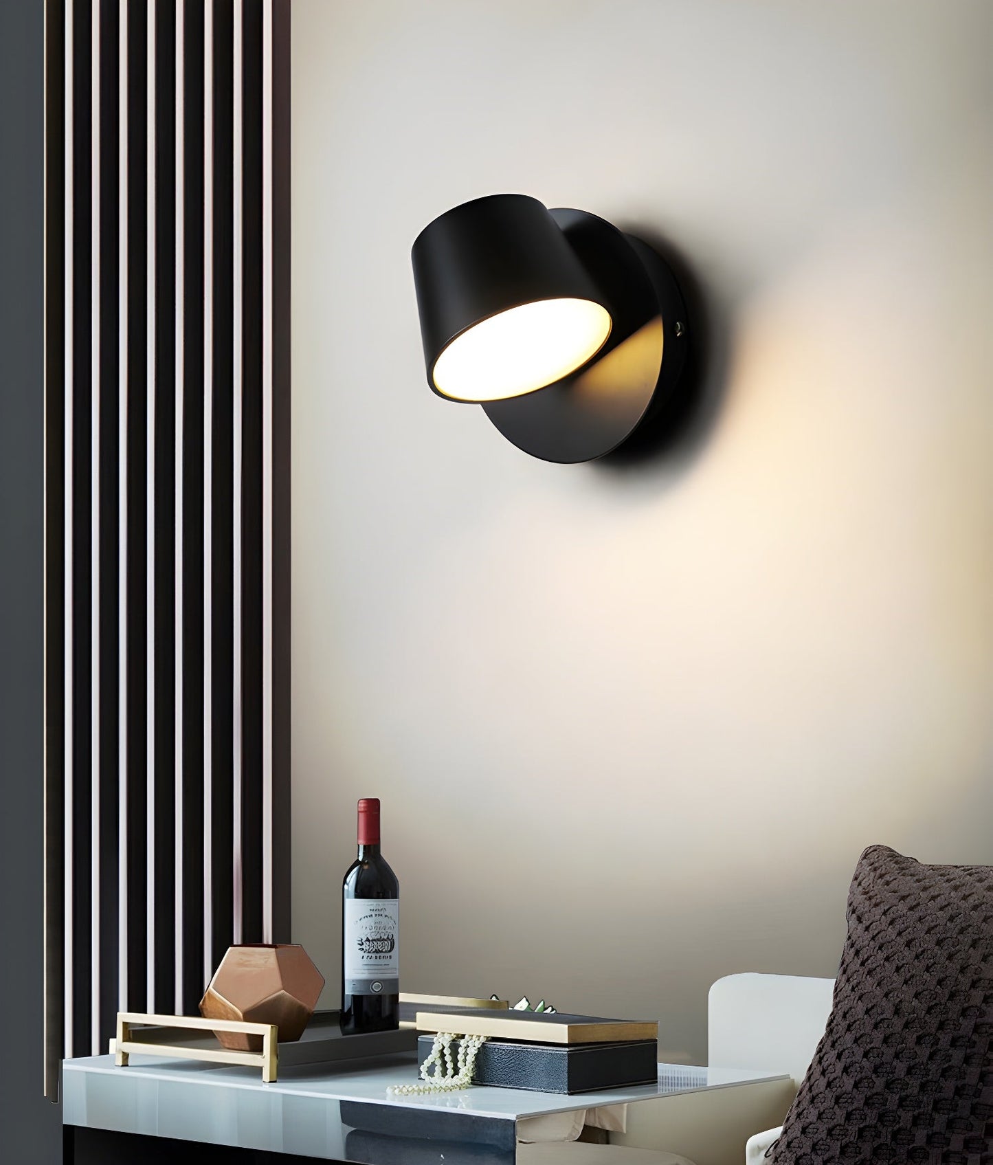 Angle Adjustable LED Reading Wall Lamp with Dimmer & Modern Design