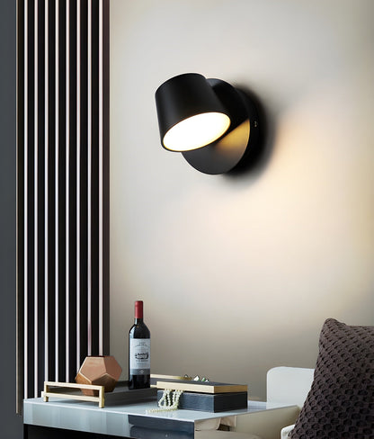 Angle Adjustable LED Reading Wall Lamp with Dimmer & Modern Design