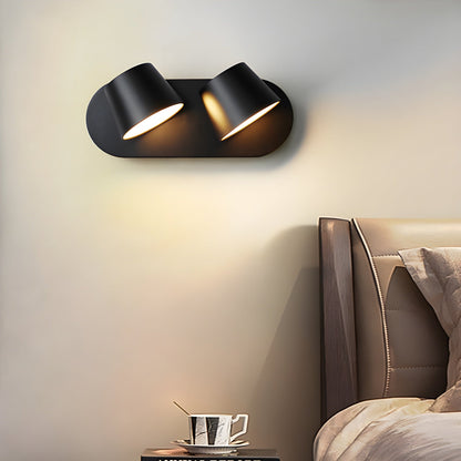 Angle Adjustable Plug-in Wall Lamp with Dimmable LED and Modern Design