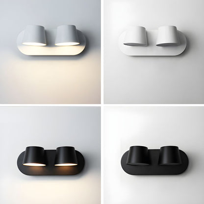 Angle Adjustable Plug-in Wall Lamp with Dimmable LED and Modern Design