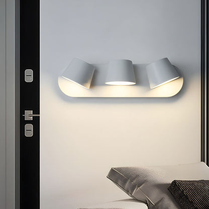 Angle Adjustable Plug-in Wall Lamp with Dimmable LED and Modern Design