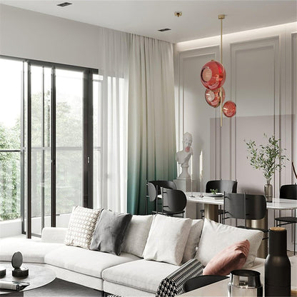 Elegant Crystal Droplet Chandelier with Adjustable Height & LED Lights