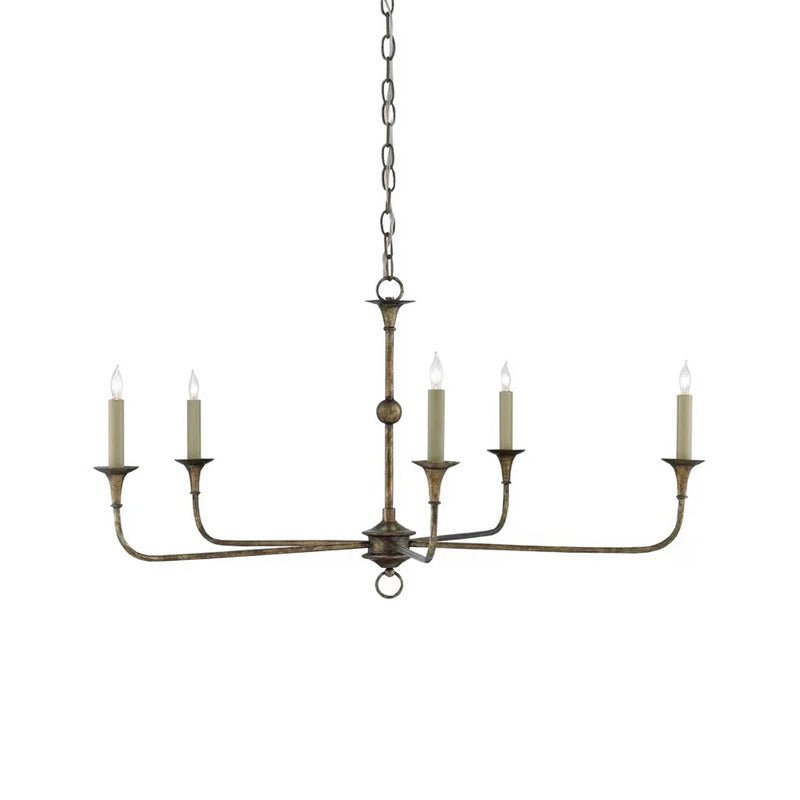 Elara Candle Chandelier - Elegant Design with Adjustable Height & LED