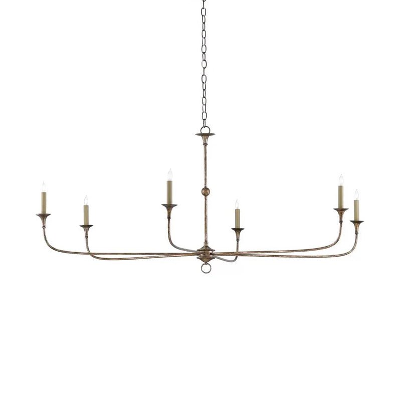 Elara Candle Chandelier - Elegant Design with Adjustable Height & LED