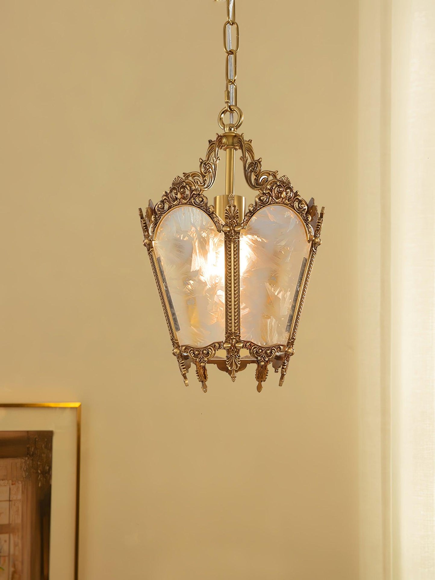 Antique Empire Pendant Lamp - Vintage Design, Adjustable Height