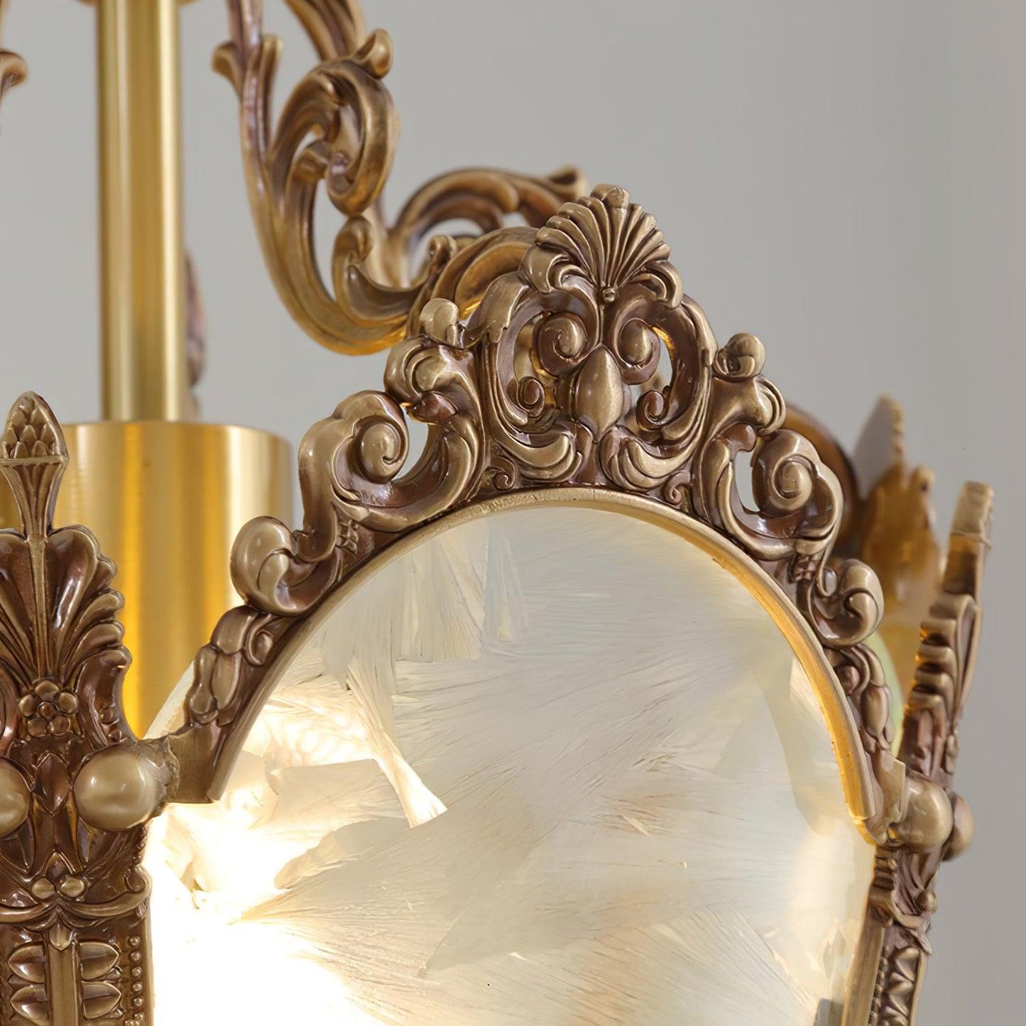 Antique Empire Pendant Lamp - Vintage Design, Adjustable Height