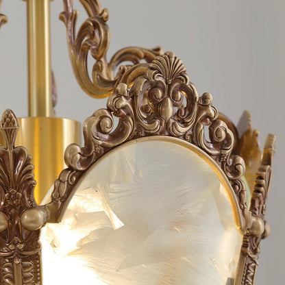 Antique Empire Pendant Lamp - Vintage Design, Adjustable Height
