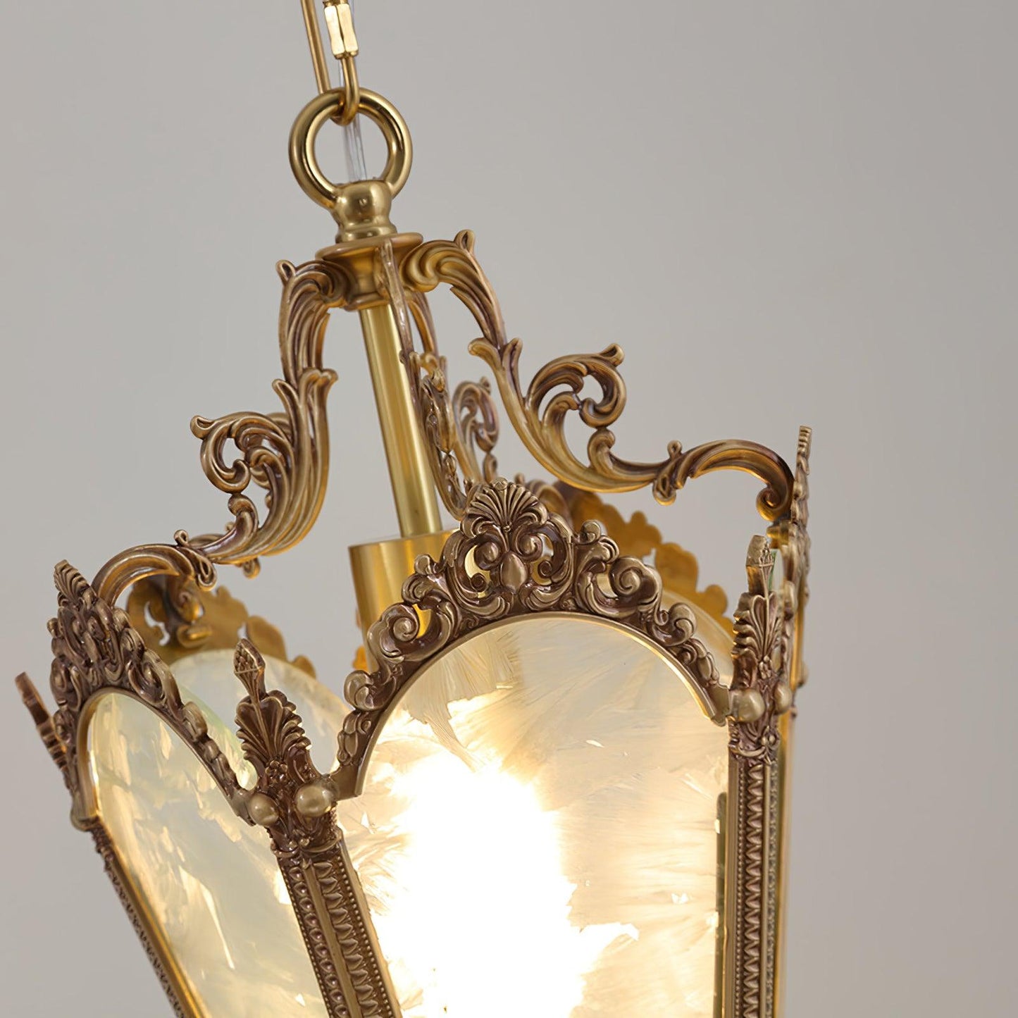 Antique Empire Pendant Lamp - Vintage Design, Adjustable Height