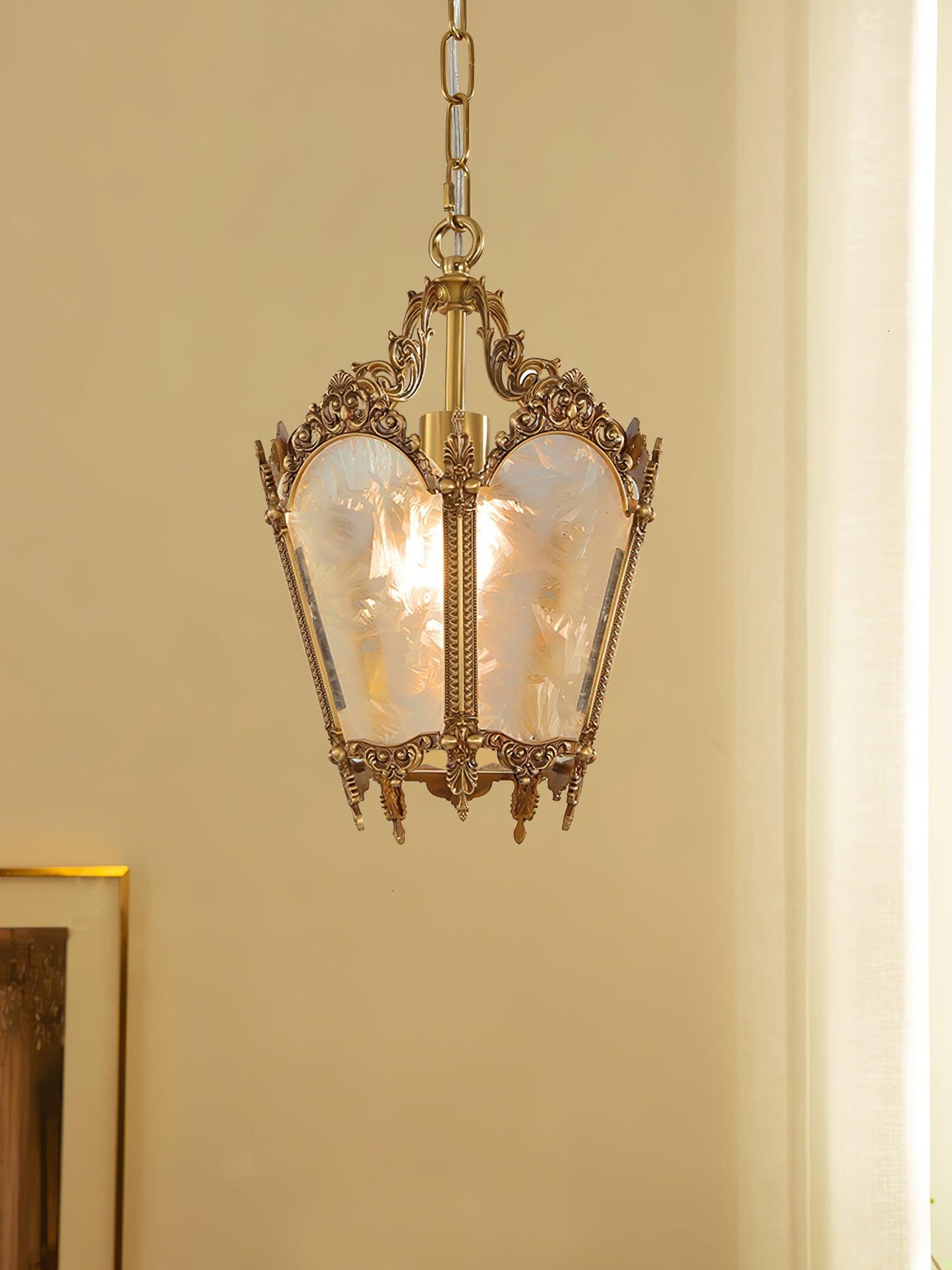Antique Empire Pendant Lamp - Vintage Design, Adjustable Height