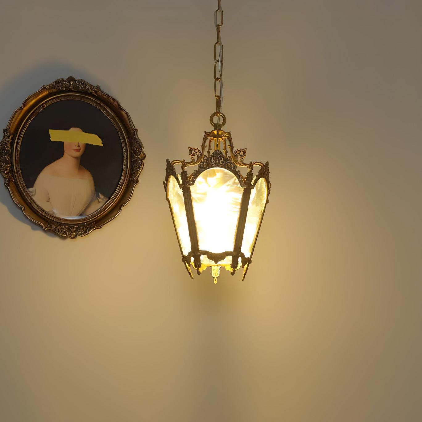 Antique Empire Pendant Lamp - Vintage Design, Adjustable Height
