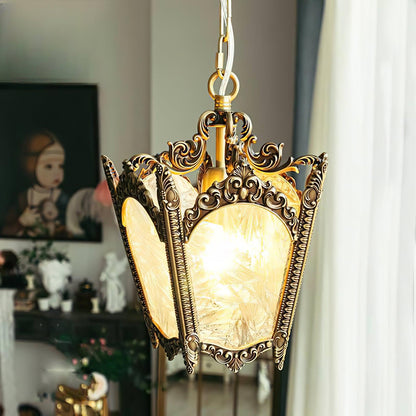 Antique Empire Pendant Lamp - Vintage Design, Adjustable Height