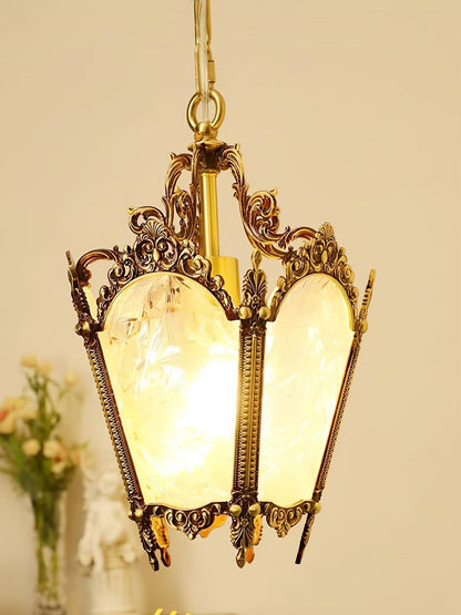 Antique Empire Pendant Lamp - Vintage Design, Adjustable Height
