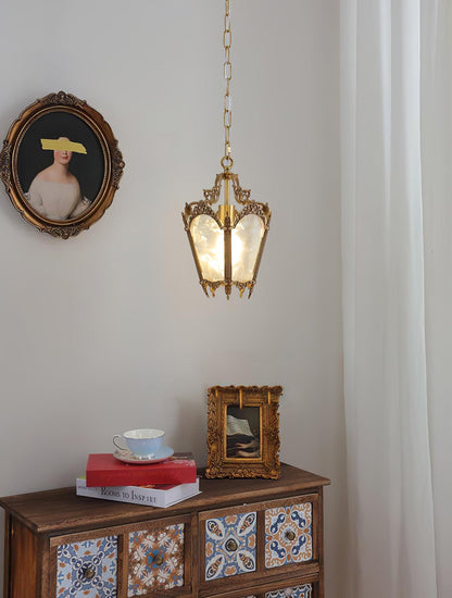 Antique Empire Pendant Lamp - Vintage Design, Adjustable Height
