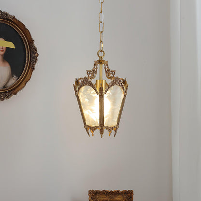 Antique Empire Pendant Lamp - Vintage Design, Adjustable Height