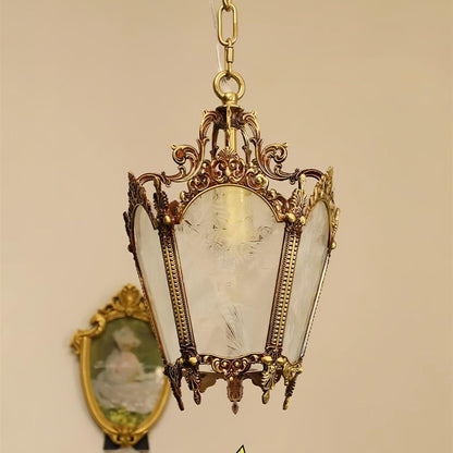 Antique Empire Pendant Lamp - Vintage Design, Adjustable Height