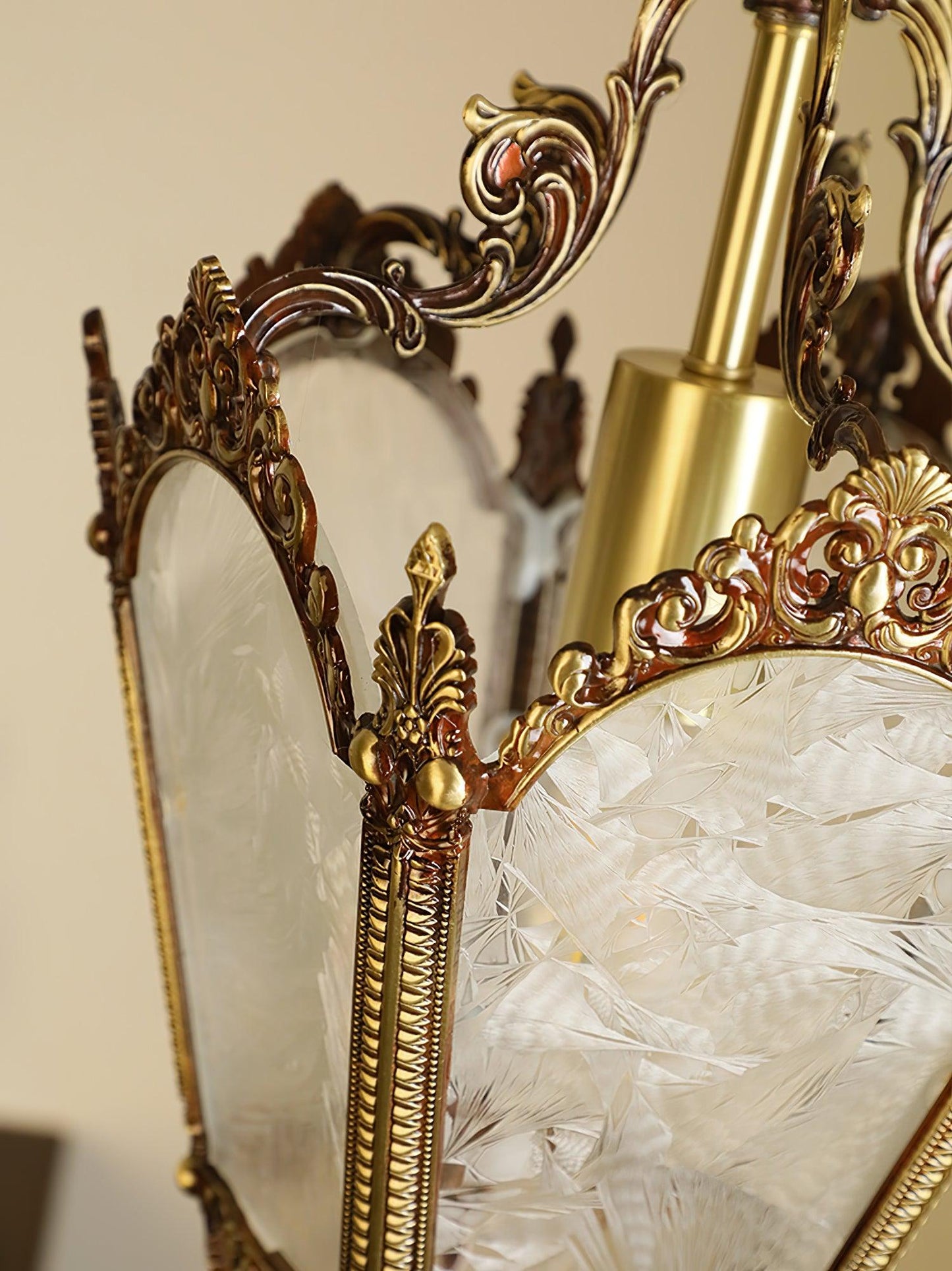 Antique Empire Pendant Lamp - Vintage Design, Adjustable Height