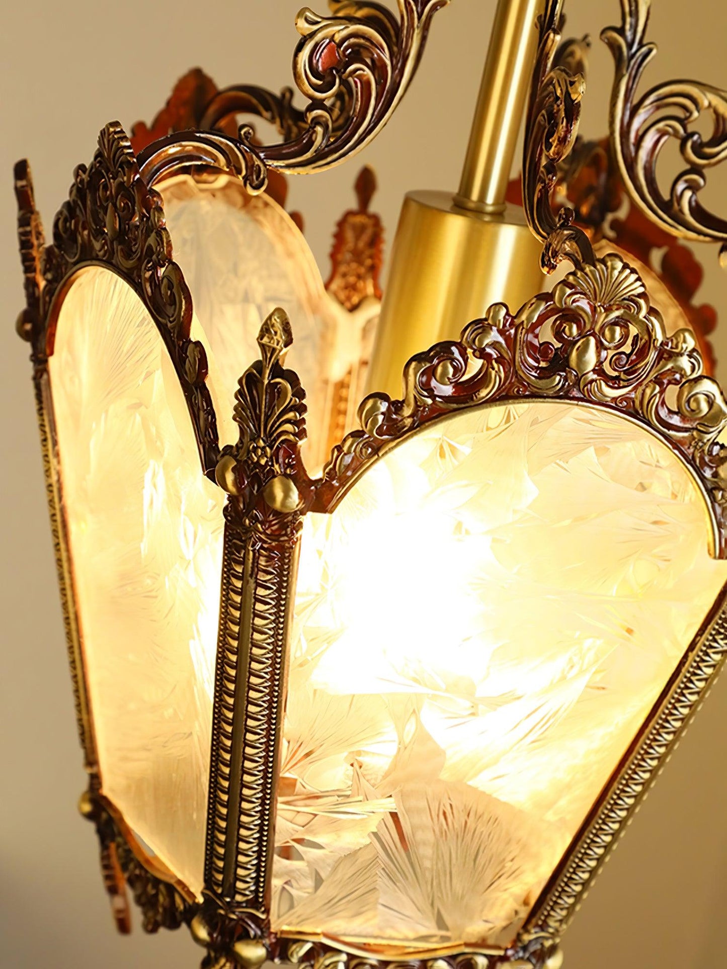 Antique Empire Pendant Lamp - Vintage Design, Adjustable Height