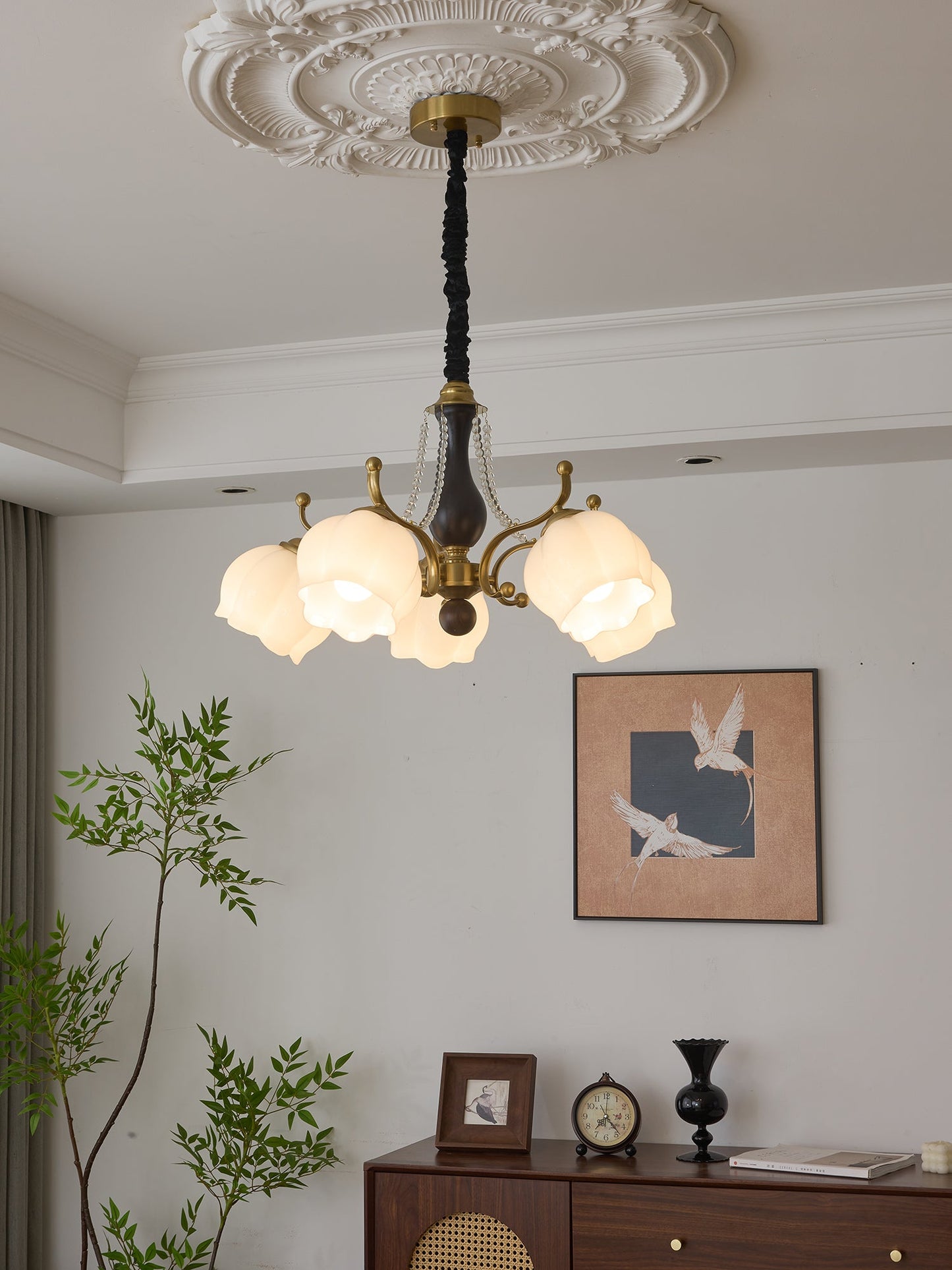 Antonia Chandelier - Elegant Lighting Fixture with Adjustable Arms & C