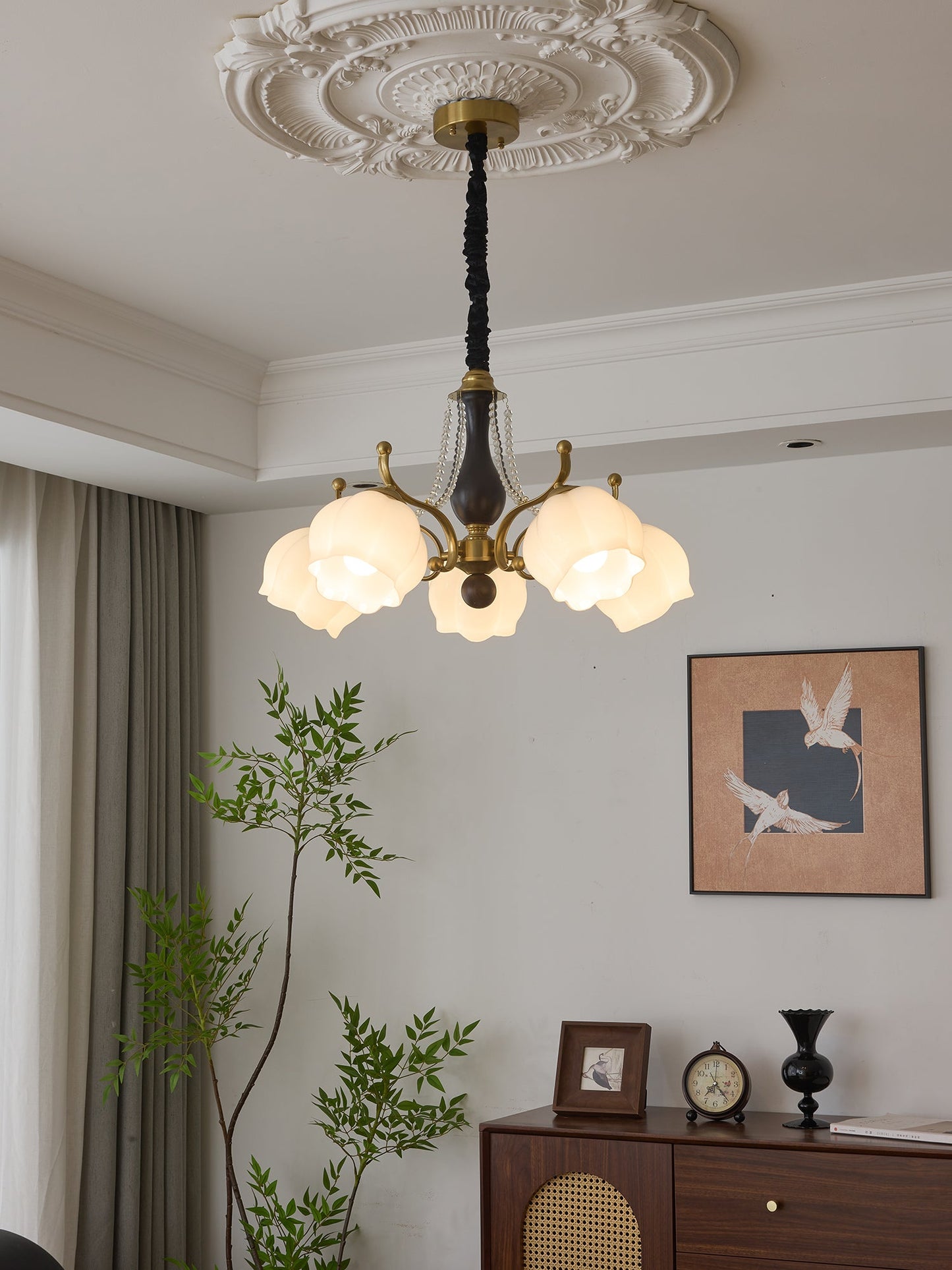 Antonia Chandelier - Elegant Lighting Fixture with Adjustable Arms & C