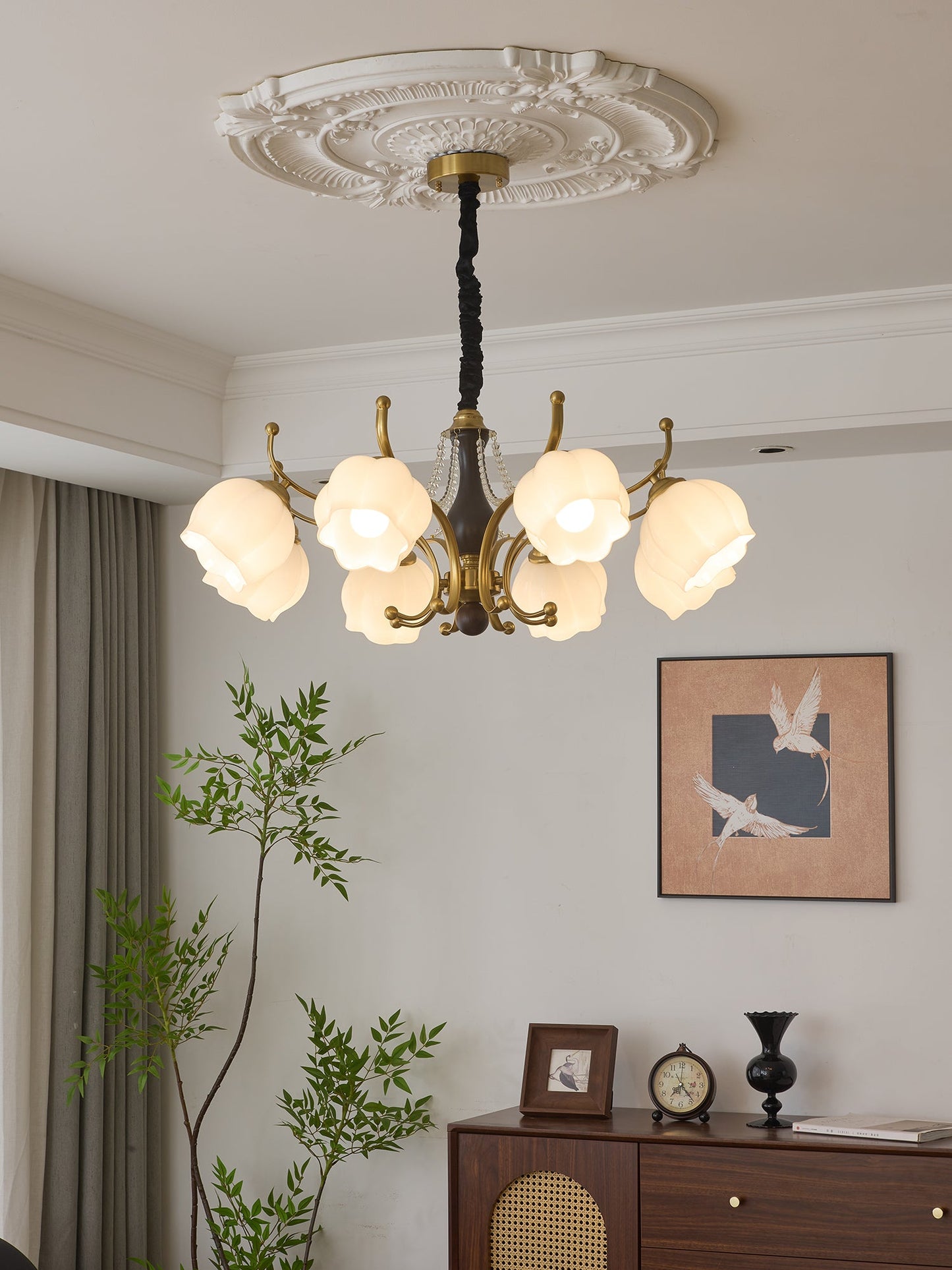 Antonia Chandelier - Elegant Lighting Fixture with Adjustable Arms & C